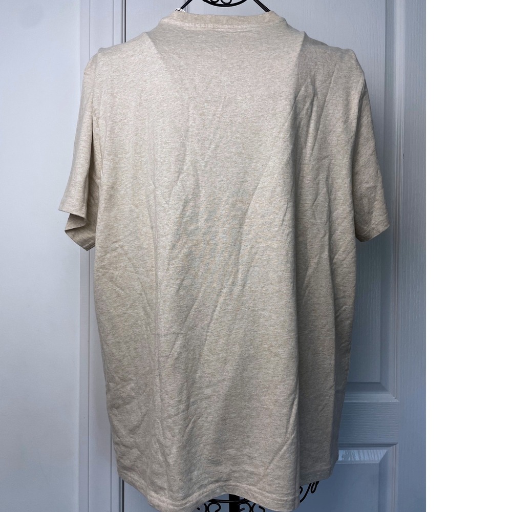 NWT Everlane Men Premium Heavy Weight Crew Neck Tee Cream XXL 2XL Cotton t-shirt - Picture 6 of 7